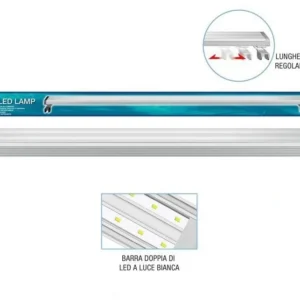 Blu bios Plafoniera Galaxia Led Lamp Duet 60 - 14 w - 8500°K - lunghezza regolabile per acquari fino a 60 cm