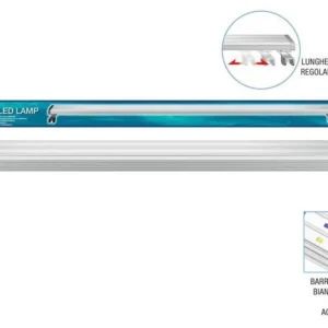 Blu bios Plafoniera Galaxia Led Lamp Tris 100 - 28 w - 8500°K + luce lunare - lunghezza regolabile per acquari fino a 100 cm