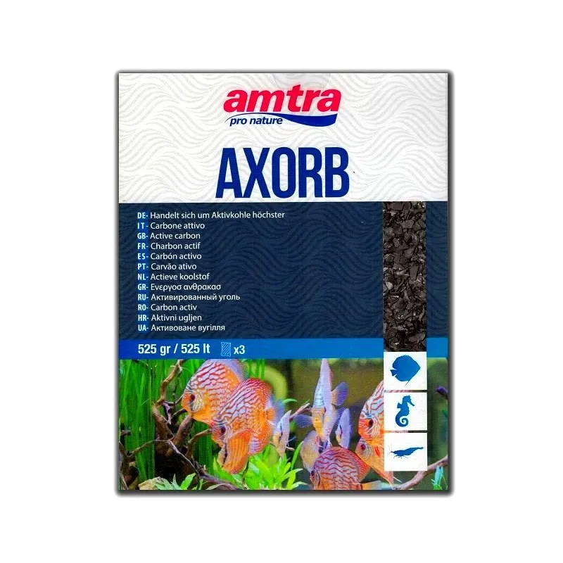 Amtra Axorb 525 gr - carbone attivo in rete 3 porzioni