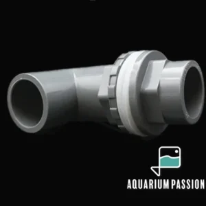 Passaparete PVC 90° ad incollaggio diametro Ø 20 mm - carico/scarico mandata vasca sump - grigio