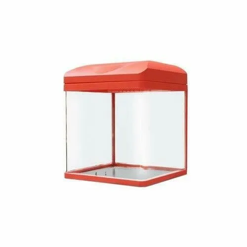 Amtra Laguna 30 Led Pastel Coral - Acquario 30x23,5x24,5 cm 18 litri - rosso corallo Smeg