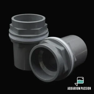 Passaparete PVC diritto ad incollaggio diametro Ø 40 mm - carico/scarico ritorno vasca sump - grigio