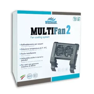 Whimar Multi Fan 2 - ventola di raffreddamento - refrigeratore per acquari fino a 80 litri