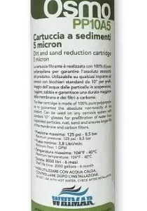 Whimar Ricambio Cartuccia Filtrante Sedimenti 5mcr - PP10A5 - per impianti osmosi a bicchiere da 10"