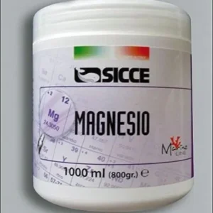 Sicce Magnesio Sale in polvere 1000ml/800gr - integratore di magnesio concentrato da sciogliere per acquario marino reef
