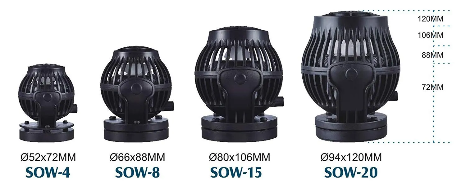 Jebao Sow-4 pompa di movimento elettronica da 500 a 4000 lt/h con controller