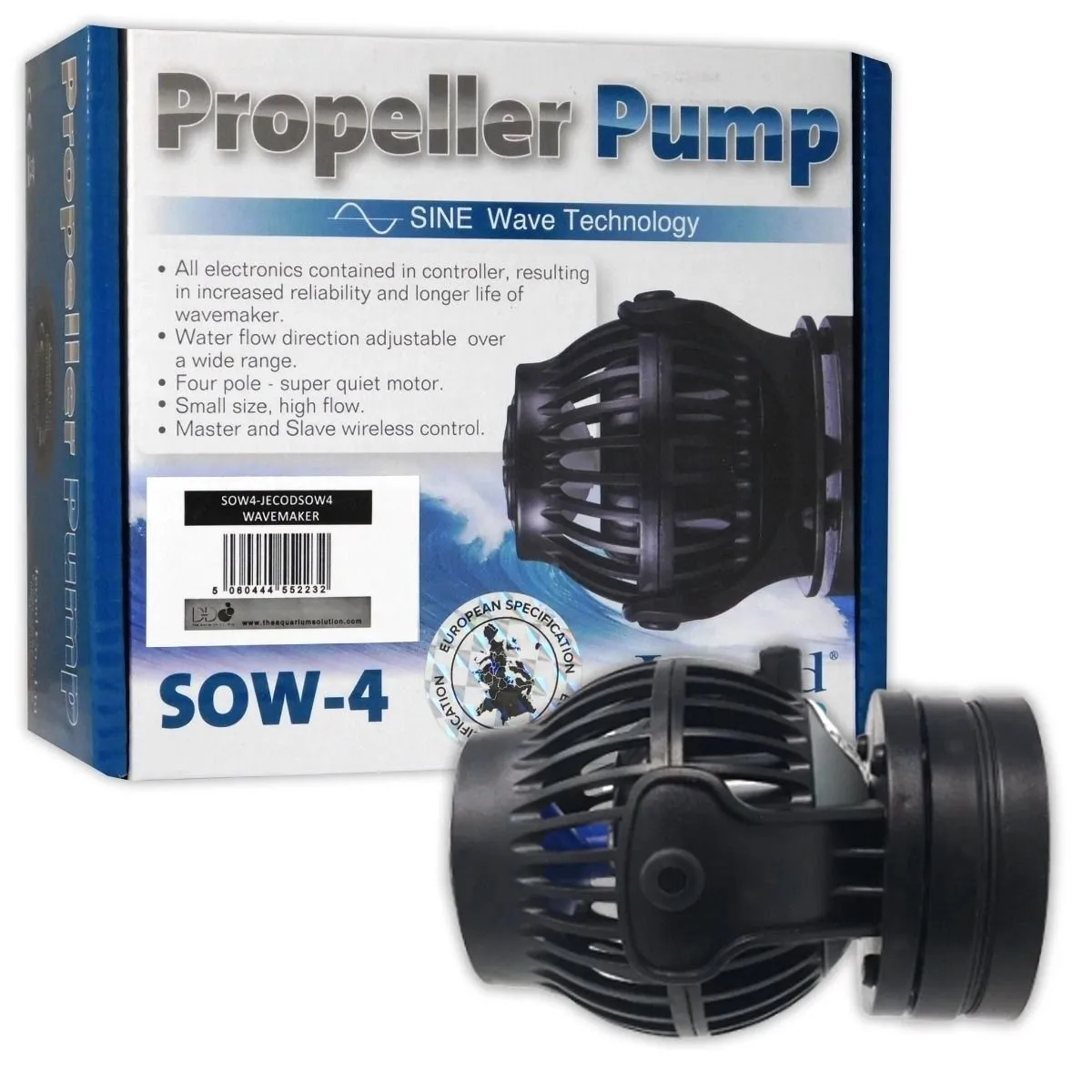 Jebao Sow-4 pompa di movimento elettronica da 500 a 4000 lt/h con controller