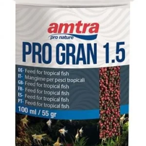 Amtra Pro Gran 1.5 - 100 ml - mangime in granuli per pesci tropicali