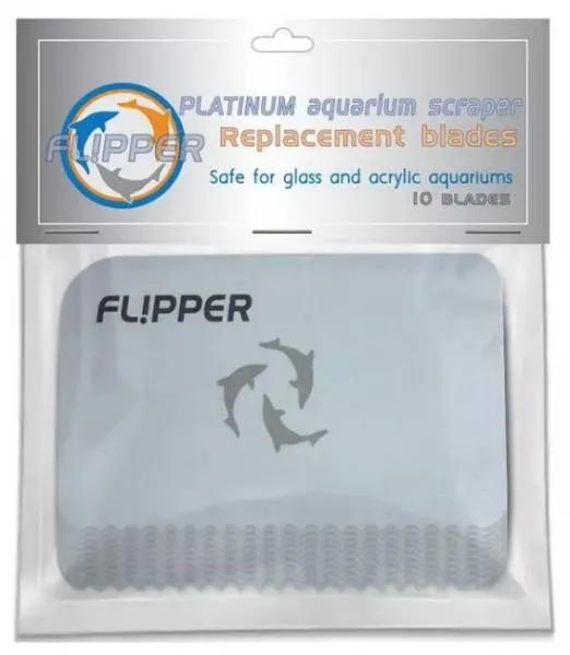 Flipper Platinum Scraper Replacement Cards - 10 pz - lame in plastica di ricambio per raschietti Platinum Scraper