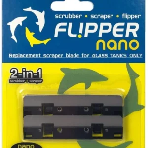 Flipper Replacement Blade Nano 2 pz lame di ricambio in acciaio inossidabile per vasche in vetro  fino a 6 mm