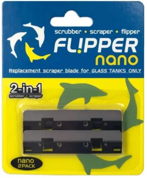 Flipper Replacement Blade Nano 2 pz lame di ricambio in acciaio inossidabile per vasche in vetro  fino a 6 mm