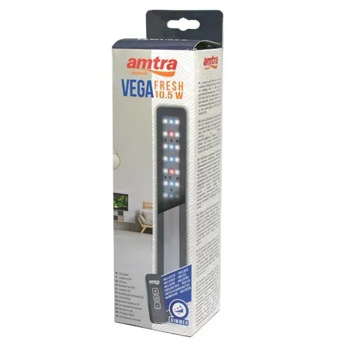 Amtra Plafoniera Vega Led Fresh 8,6 w - illuminazione per acquario dolce con dimmer