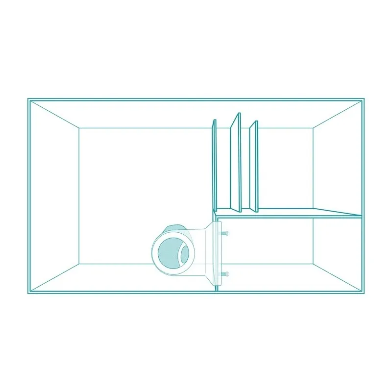 Aqpet Kit Aqua 90 reef - Acquario marino 90x50x50 cm in vetro extrachiaro con sump e supporto