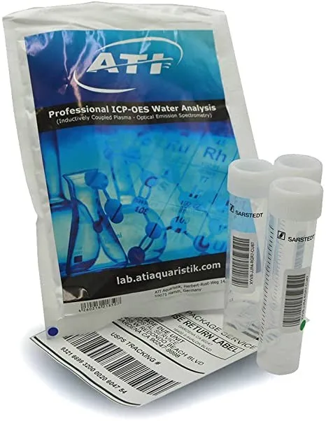 Ati Aquaristik Test ICP-OES Water Analysis - accurati test di laboratorio per acqua marina e RO