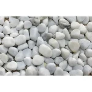 Ghiaia Bianca 8-12 mm, ciottoli bianchi - 5 kg- fondo inerte per acquario - OceanMax