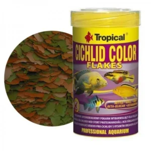 Tropical CICHLID COLOR Flakes 250ml/50gr - mangime in fiocchi per ciclidi