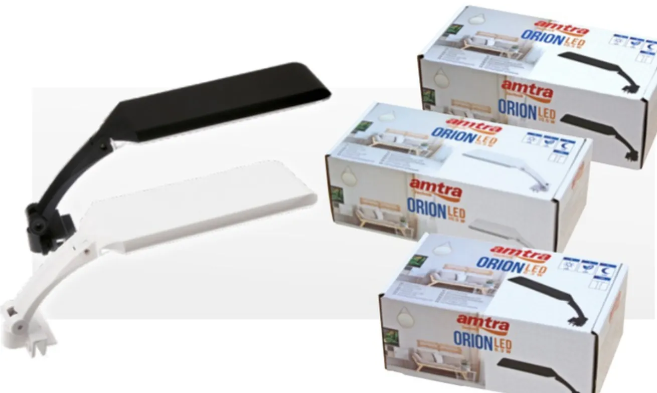 AMTRA PLAFONIERA ORION LED 6.3 W BLACK