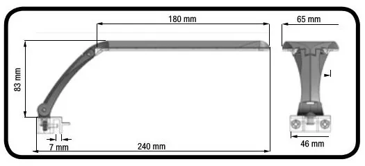 AMTRA PLAFONIERA ORION LED 6.3 W BLACK