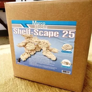Rocce MarcoRocks Shelf Scape BOX 25 - 20lb - 10 kg circa - Kit per acquario marino o dolce di ciclidi