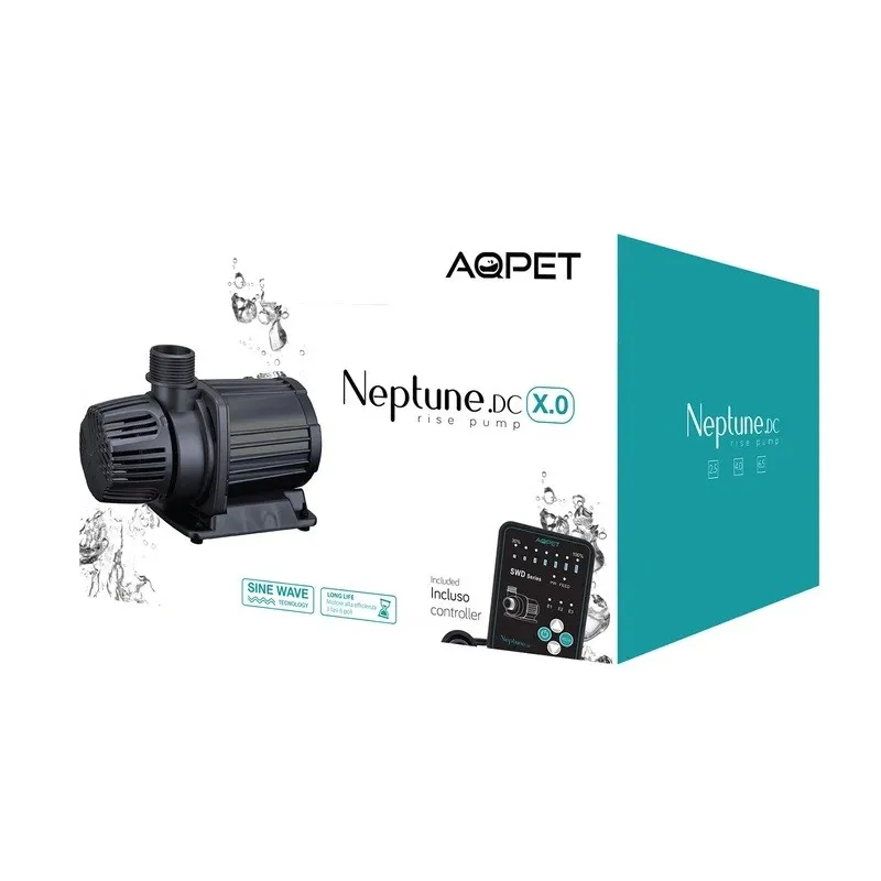 Aqpet Neptune DC 6.5 - pompa di risalita elettronica con controller regolabile fino a 6500 lt/h - 45W