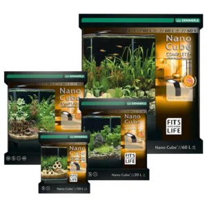 Dennerle Nano Cube Complete 10 Lt - 20x20x25h cm - Style Led S - acquario, caridinaio completo di allestimento