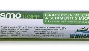 Whimar Osmo T33PP - Ricambio Cartuccia sedimenti 5 mcn per impianti osmosi in linea