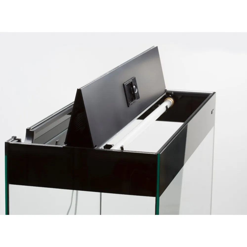Aquael Glossy 80 Black 80X35X54h cm - 125 lt nero - Acquario Completo di illuminazione a Led