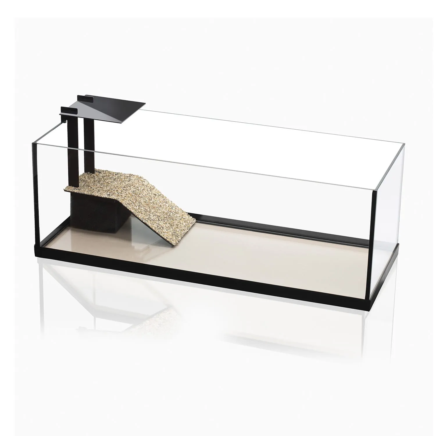 Aquael AcquaTerrarium 80 tartarughiera in vetro con isola filtro e pompa 80x35x30,5 h cm
