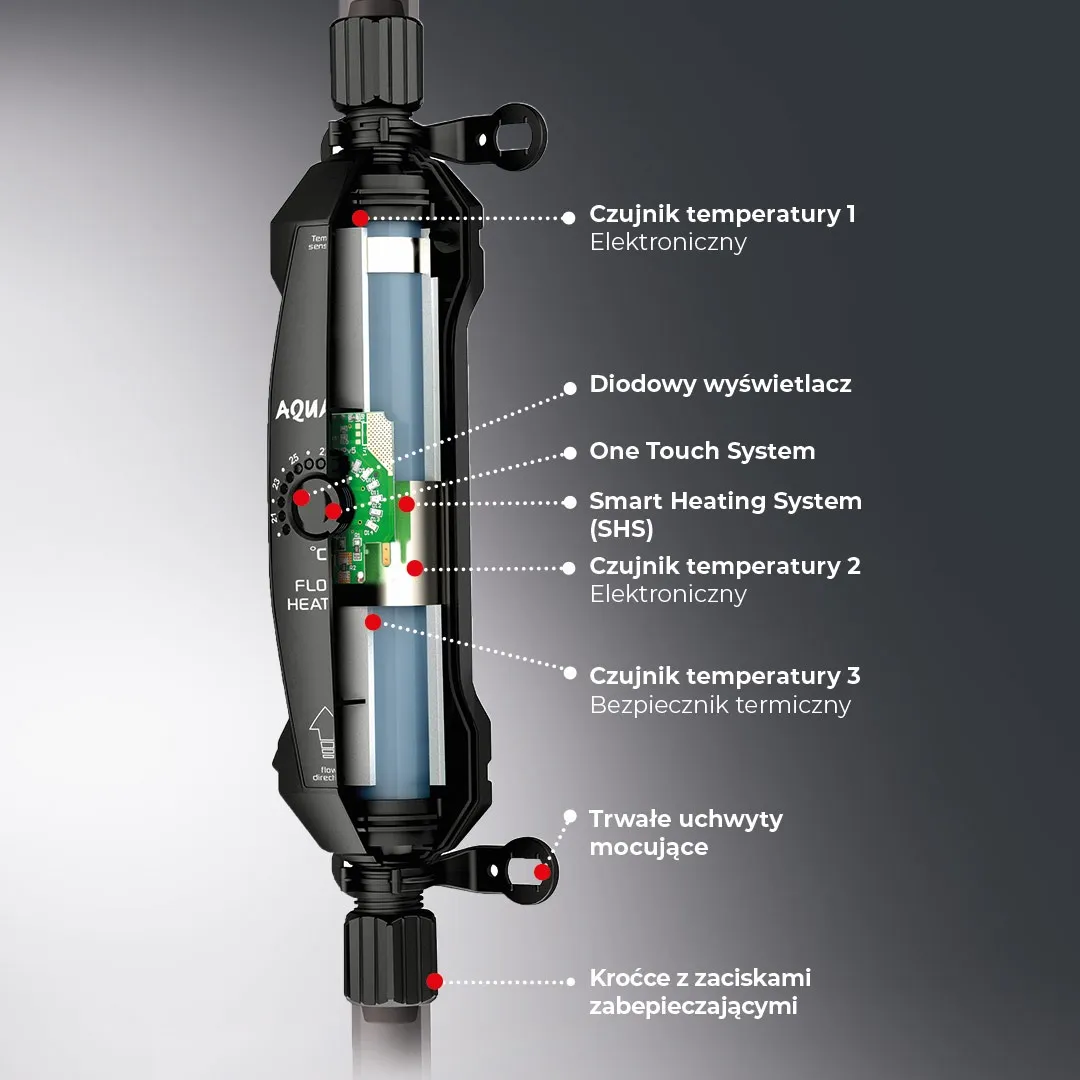 Aquael Flow Heater 300 w - Termoriscaldatore esterno regolabile per acquari da 100 a 600 lt - nuova versione