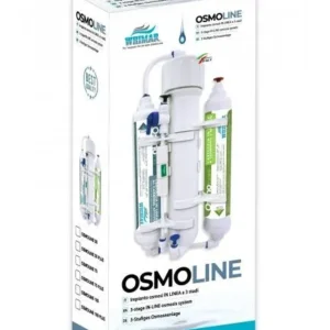 Whimar - OsmoLine 50 galloni - impianto osmosi in linea 3 stadi con membrana Vontron da 190 L/g
