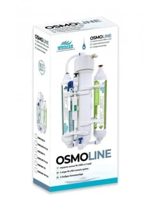 Whimar - OsmoLine 50 galloni - impianto osmosi in linea 3 stadi con membrana Vontron da 190 L/g