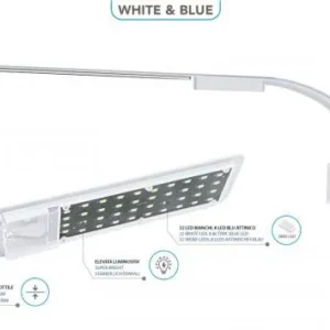 Whimar - LED Lamp X9 White&Blue colore Bianco - plafoniera ultra slim per piccoli acquari - White - 15 W