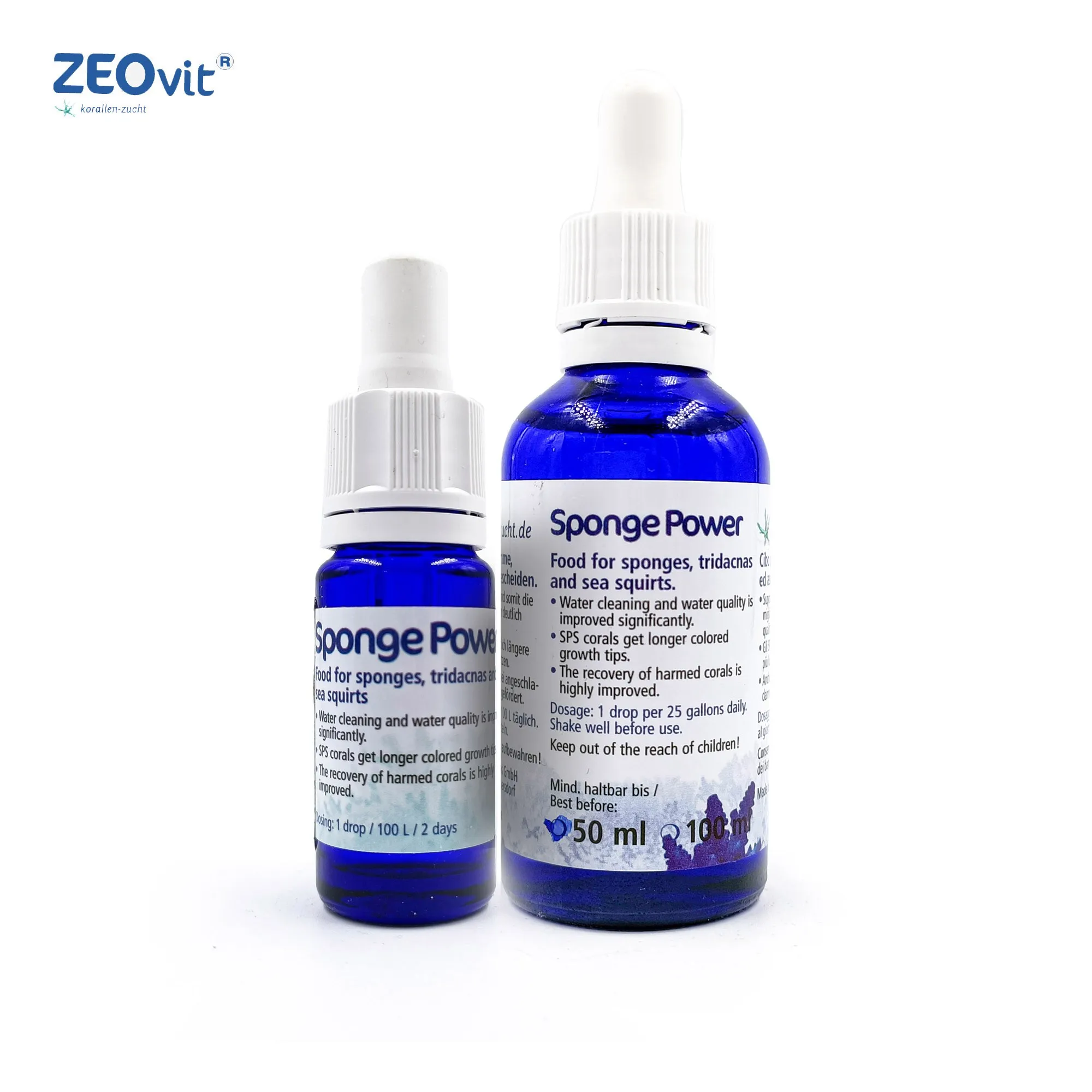 Korallen Zucht Sponge Power 10 ml - alimento speciale per spunge, tridacne e coralli