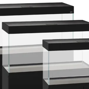 Aquael Opti Set 125 Black 81X36X51h cm - 125 lt nero - Acquario Completo di illuminazione a Led