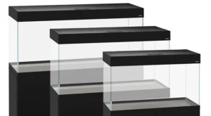 Aquael Opti Set 200 Black 101X41X56h cm - 200 lt nero - Acquario Completo di illuminazione a Led