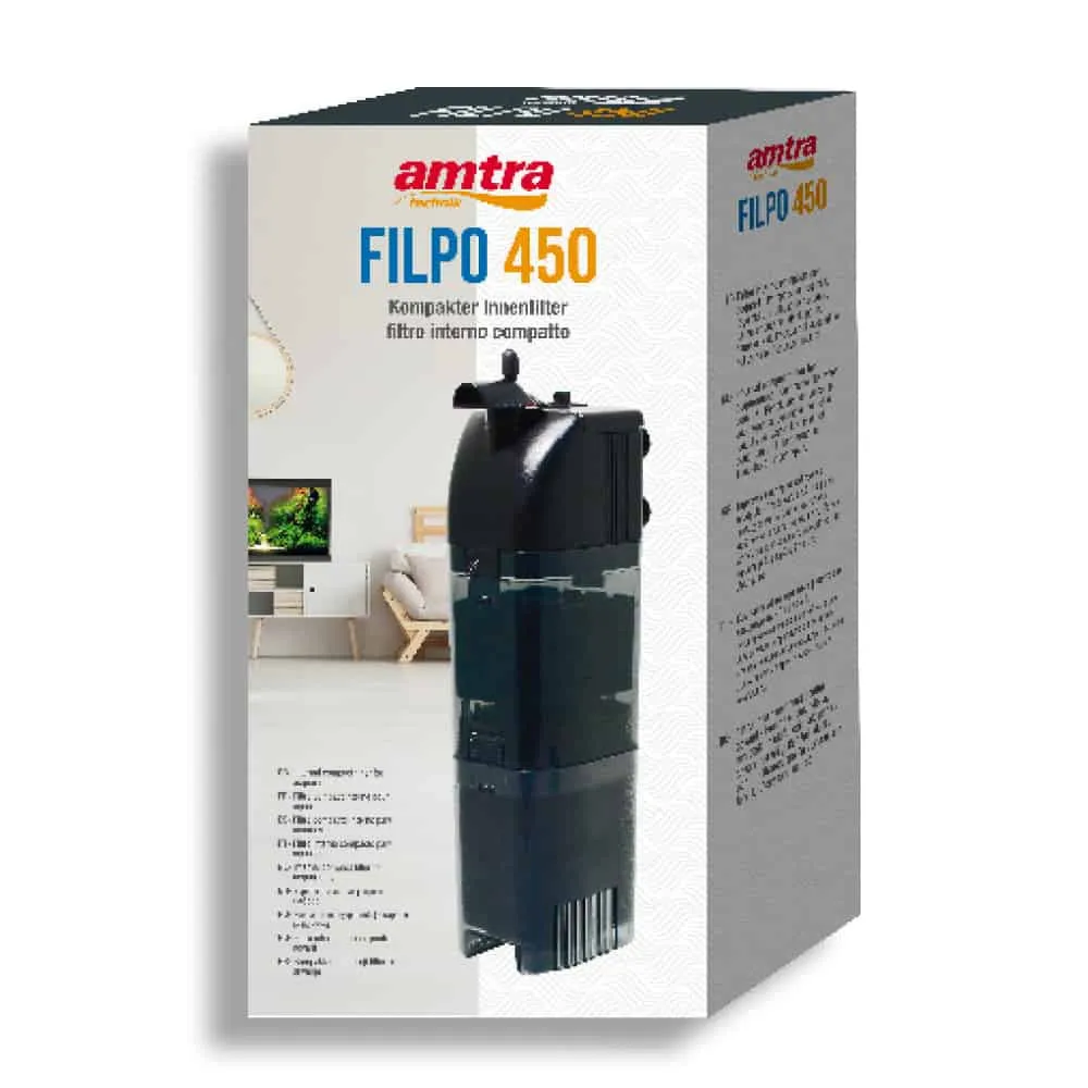 Acquario AMTRA SYSTEM Tank V2 80 LED Black 80 litri Nero
