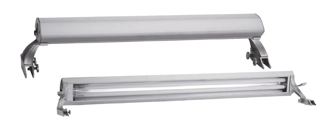 Blu Bios Plafoniera UPLUX 50 LAMP 2x14w Neon T5 50-55 cm con sistema di aggancio a bordo vasca