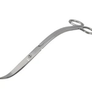 Forbici a onda professionali a punte curve e manico curvo in acciaio inox per potature 25 cm aquascaping