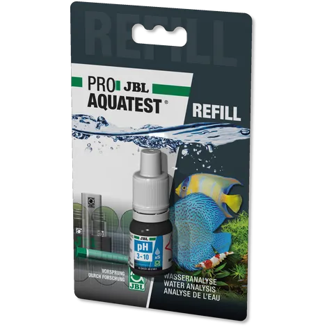 JBL REFIL ProAqua Test pH 3-10 acquario d'acqua dolce e marina - Reagente di ricarica