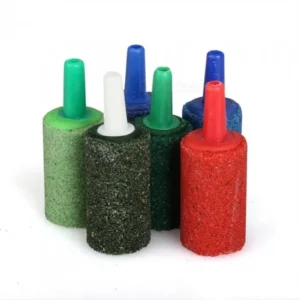 Pietra porosa cilindrica 4x1,2cm per tubo aeratore o Co2 da 4-6 mm