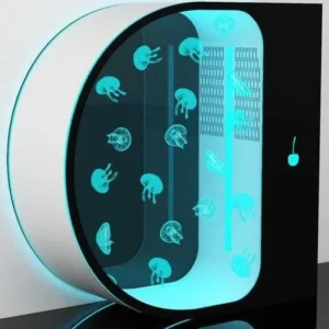 Jellyfish Aquarium Alpha 55 Nero - Medusario - Acquario per meduse 55 lt - Black