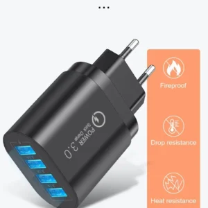 Alimentatore/Caricabatterie USB 60W 4 porte ricarica rapida 3.1 Ampere x Aqua Medic Armatus XS e Micro Heater