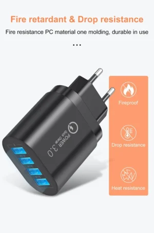 Alimentatore/Caricabatterie USB 60W 4 porte ricarica rapida 3.1 Ampere x Aqua Medic Armatus XS e Micro Heater